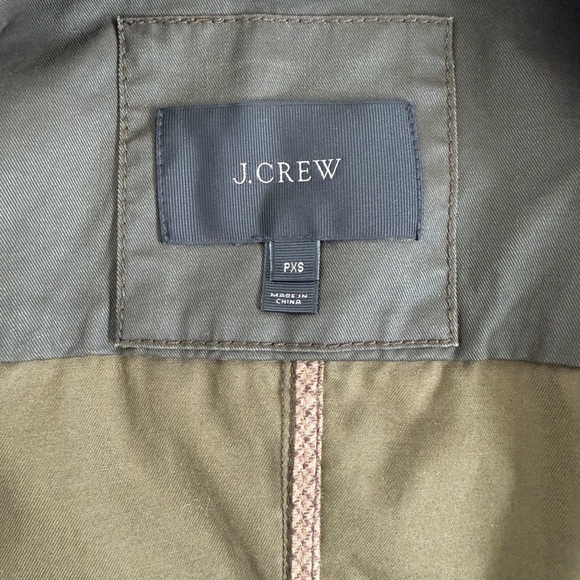 J. Crew Olive Utility Jacket with Gold Buttons - PXS - Picture 6 of 9